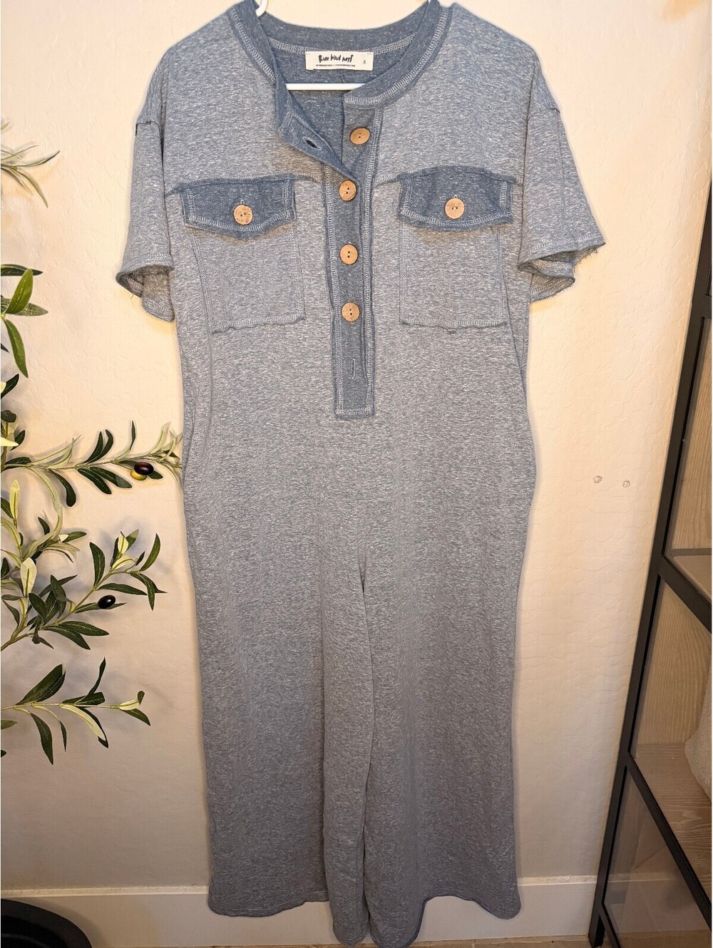 Three Bird Nest Jodi Short Sleeve Jumpsuit
